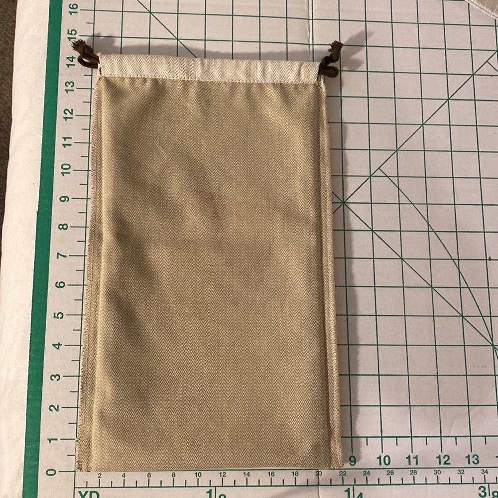 Authentic Hermes Herringbone Drawstring Dust Bag - image 7
